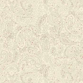 Buttercream and Brickle Bits Paisley Cream