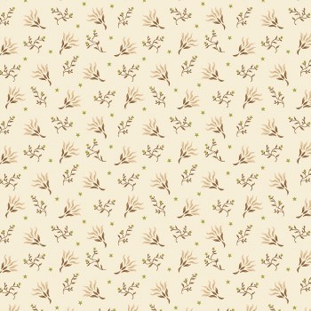 Buttercream and Brickle Bits StarsSprigs Cream