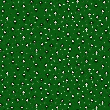 Santa's Coming GeoDots Green