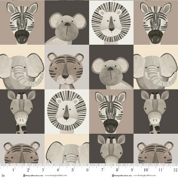 Jungle Romp Faces Beige