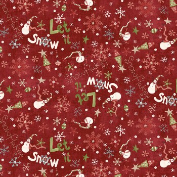 Let It Snow Novelty Red