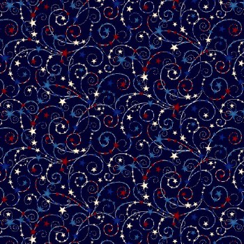 Star Spangled 108" Navy