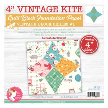 Kite Quilt Block 4in Paper