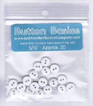 Buttons - 5/16" White