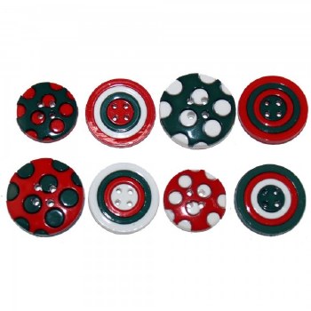 Buttons Colors of Christmas