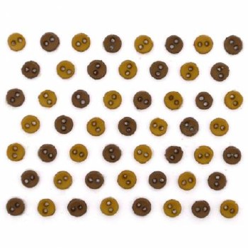 Buttons Micro Mini Browns