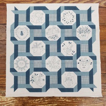 Woven Wreath Blue