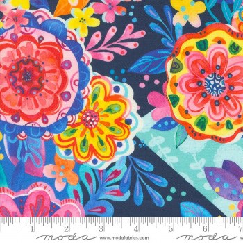 Flower Patches Collage Midnight