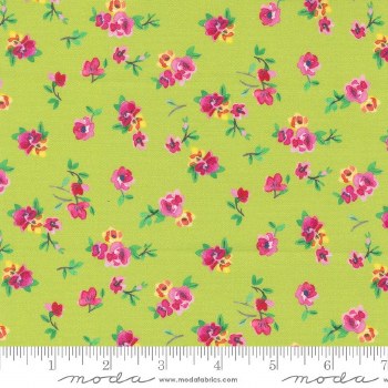 Flower Patches Chintz Lime