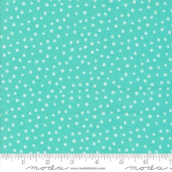 Flower Patches Dots Aqua