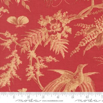 Le Jardin Rouge Bird Toile Rou
