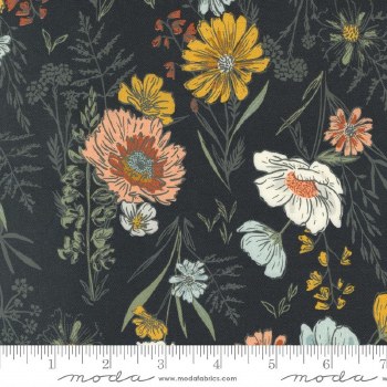 Woodland Wildflowers Floral Charcoal