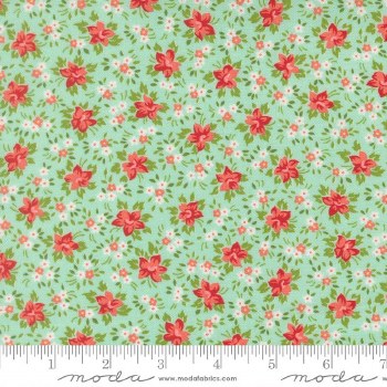 Bloomsberry Floral Aqua