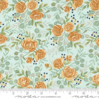 Harvest Wishes Floral Aqua