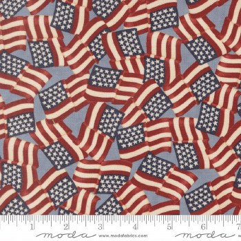 America 250 Flags Steel Blue