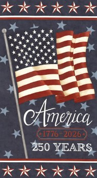 America 250 Panel Blue