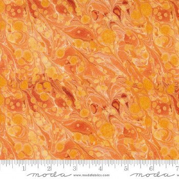 Curated In Color Marble Orange