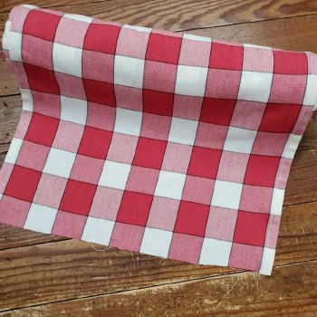 Toweling 16" Red Buffalo Check