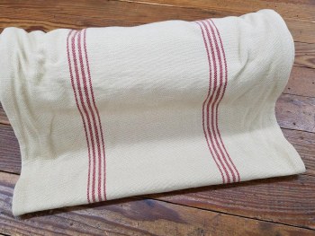 Toweling 16" Red Stripe