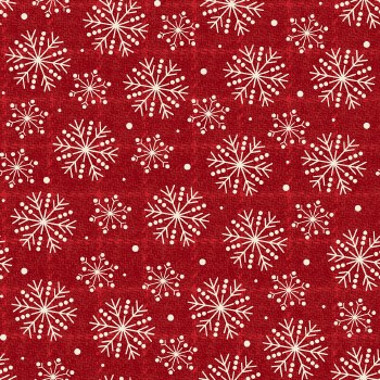 Holly Jolly Snowflakes Red