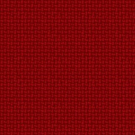 Woolies Flannel Basket Weave Red
