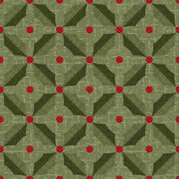 Snowday Flannel Holly Green