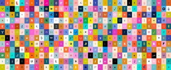 Selvedge Magic Letters Multi