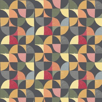 Chicken Scratch Retro Geo Dark