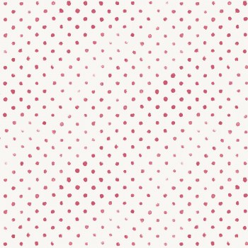 Chicken Scratch Polka Dot White Red