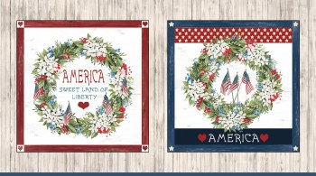Farmhouse Americana Wreath Panel