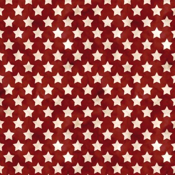 Farmhouse Americana Stars Red/Ecru