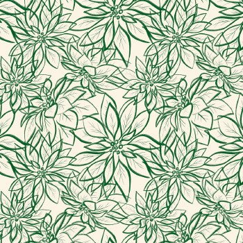 Poinsettia 108" Green