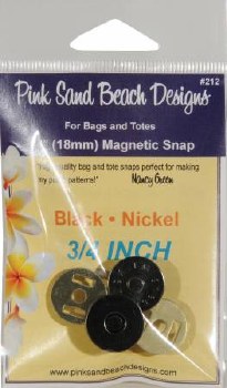 Magnetic Purse Snap Black Nick