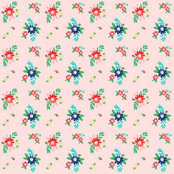 Quilt Fair Floral Pink