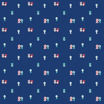 Quilt Fair Ribbon Navy