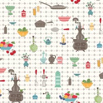 Cook Book Wallpaper Multi