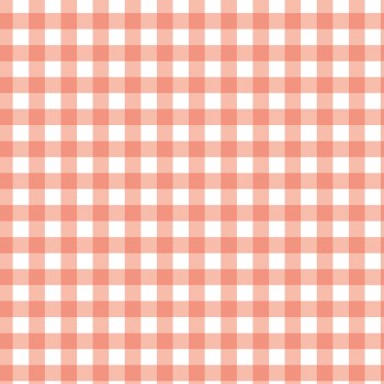 It's a Girl Gingham Coral