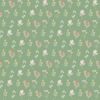 It's a Girl Floral Sage