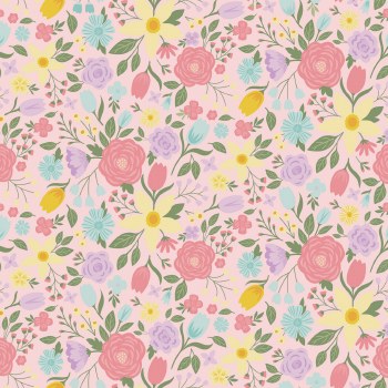 Bunny Trail Main Floral Pink