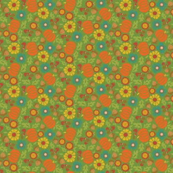 Autumn Afternoon Pumpkins Gree