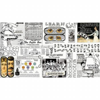 Old School Newspaper White Pan