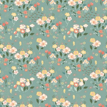 New Beginnings Floral Teal