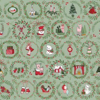 Mistletoe & Holly Wreath Sage