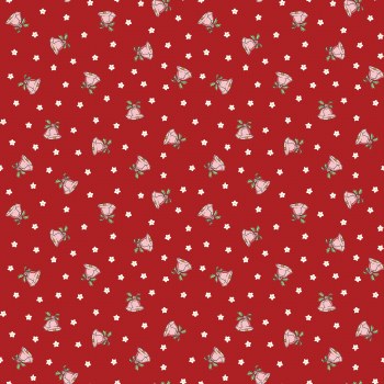 Mistletoe & Holly Bells Red