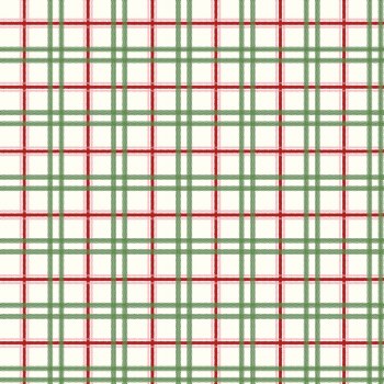 Mistletoe & Holly Plaid Cloud
