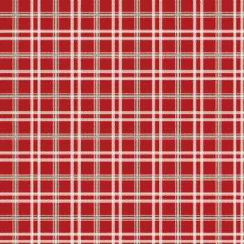 Mistletoe & Holly Plaid Red