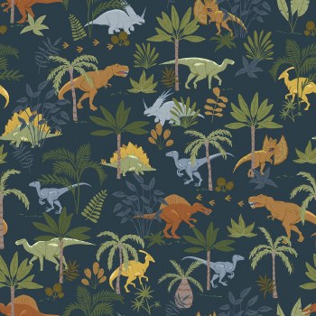 Flannel Cretaceous Dinos Navy