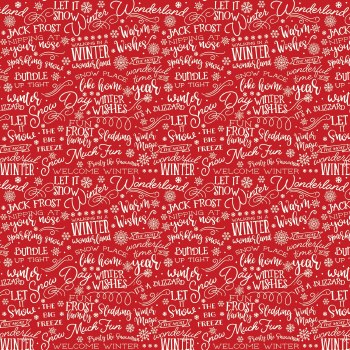 A Perfect Winter Text Red