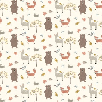Flannel Woodland Creatures Cre