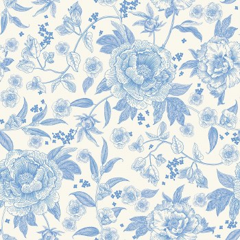 Penelope 108" Floral Cream